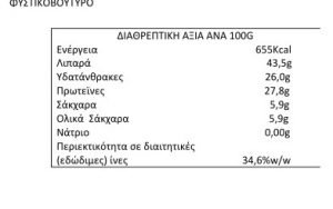Φυστικοβούτηρο ΒΗΡΑ 250γρ 100% Ελληνικό 